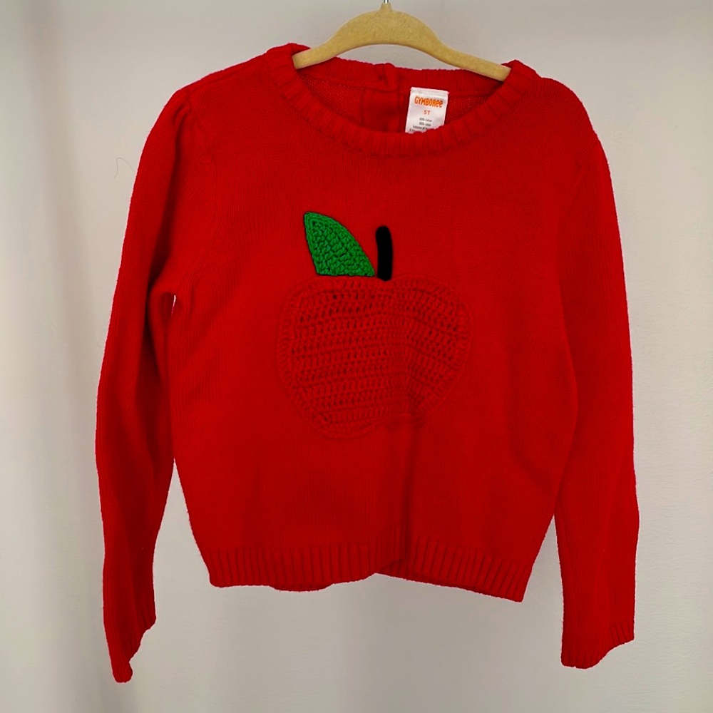 Gymboree Apple Sweater Girls Sz. 5T